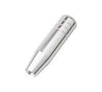 Pumixiy Aluminum Alloy Gear Knob for Manual Transmissions - Heavy Duty 13cm Shift Lever with Fitment, Ergonomic Grip, Screw-On Installation(Silver)