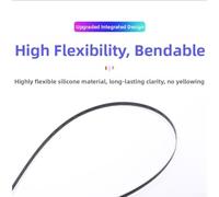 Pumixiy App Controlled Car Ambient Light Strip - RGB LED USB Powered Interior with Music Sync, Remote Controlled Flexible Dashboard Mood Light(110cm)