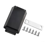 Pumixiy Black Push-to-Open Cabinet Catch - Heavy Duty Touch Release Latch Featuring Metal Base Construction, for Wardrobe, Cabinet & Drawer Applications(Black)