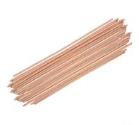 Pumixiy Brazing Rods For Copper And Alloy - 20Pcs Phosphor Copper Soldering Electrodes 25Cm Flat Wire For HVAC Plumbing Repairs