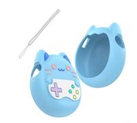 Pumixiy Carrying Case And Silicone Cover Compatible With For Tamagotchi Paradise Virtual Pet Game Machine, Silicone Cover For Tamagotchi Paradise With Finger Lanyard(Blue)