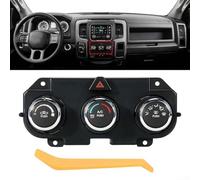 Pumixiy Climate Control Panel For Dodge For RAM 1500 3500 2014-2024 Direct Replacement Interior HVAC Temperature Controller Black Plastic OEM 68268190AA 68239170AB