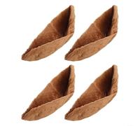 Pumixiy Coconut Fiber Hanging Basket Liner, 24 Inch Natural Planter Liner for Flower Pots, Coconut Palm Lined for Root Growth and(4pcs)