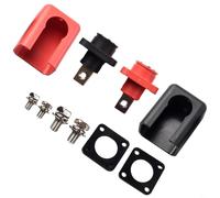 Pumixiy Copper Lithium Battery Terminal Connector with Screw Fixing, 150A High Current Capacity and Nickel Plated for Energy Storage Applications