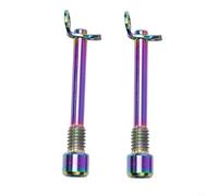 Pumixiy Dazzle colour, For Bicycle Brake Pad Bolt for Hydraulic Disc Caliper, Alloy Fastener Pin with Circlip, 2-4N.M Torque, Lightweight Rust-Resistant Threaded Screw, Pack of 2