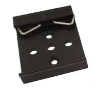 Pumixiy DIN 35mm Guide Rail Buckle Accessory - Aluminum Alloy C45 Rail Mount Adapter with Secure Industrial Circuit Board and Electronic Switch Mounting Capability(Black)