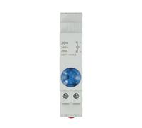 Pumixiy Din Rail Mount Indicator Signal Lamp LED Panel Light AC/DC 24V Power Status Display Light For Industrial Control System Green Yellow Red Blue(Blue)