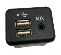 Pumixiy Dual USB Car Adapter Interface for Encore and Onkara, OEM 26213275 Replacement Module, USB Charger for Vehicle Infotainment System Upgrade, Black ABS