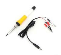 Pumixiy Electric Soldering Iron with Clip DC 12V 40W, Compact Portable Soldering Featuring Ceramic Heating Core for On-The-Go Repairs