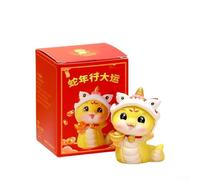 Pumixiy Elegant Year of the Snake Figurine for 2025 Chinese New Year Decor, Symbol of Good Luck and Abundance, Perfect Home & Office Decoration(MEDIUM(WAKING LION))