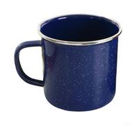 Pumixiy Enamel Camping Mug, 330ml Blue Iron Cup