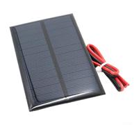 Pumixiy Epoxy-Encapsulated 6V 1W Solar Panel - 110 x 60 mm Polycrystalline Panel for STEM Learning, Outdoor Sensors, Solar-Powered Lights & Low-Wattage DIY Energy(1PCS)