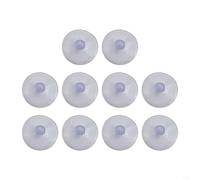 Pumixiy Extra Strong 55mm/50mm Round Suction Cups for Kitchen, Bathroom, Glass and Wall Mounting - Clear PVC Plastic Hooks, Reusable Transparent Suckers and(10pcs 5.5cm)