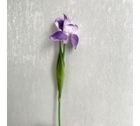 Pumixiy Fake Silk Artificial Iris Flowers Plant for Wedding Decorations, Home Décor and Special Events with Multiple Color Choices and Lifelike Appearance(Purple)