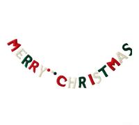Pumixiy Festive Christmas Bunting Banner Made of Non-Woven Material - Merry Christmas Design with Snowman for Indoor Outdoor Decor 120cm Length Durable