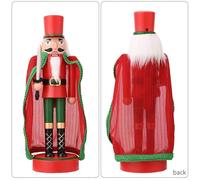 Pumixiy Festive Nutcracker Ornaments Set - Hand Painted Soldiers Christmas Decor with Standing Posture, Exquisite Home Decoration for Holiday Season and Year-Round(A)