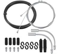 Pumixiy For Bicycle Brake & Shifter Cable Housing for Mechanical Brake Systems - 2.5m Brake Cable Set with PVC+Steel Tubing, 2m Shifter Cables, Compatible with(road brake set)