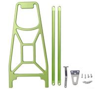 Pumixiy For CNC Aluminium Folding For Bike Rear Rack for Pline Cline Compatibility, Lightweight Carrier Deck with Anodized Finish, Easy Install Pannier Rack(Green)