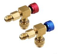 Pumixiy for HVAC Service Valve Connector for Air Conditioner Maintenance, R410a Safety Valve Adapter with Anti-Slip Knob and Copper Construction(C)