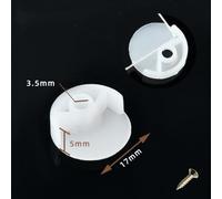 Pumixiy Frameless Mirror Fixing Kit Plastic Wall Mounting Clips with Screws for Glass and Mirror Installation on Walls Cabinets Doors 20/50 Pcs Clear(C 20pcs)