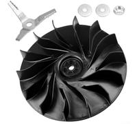 Pumixiy Garden Impeller Fan Compatible with BG56 BG86 SH56 SH86 Blower Vacuum Shredder Replacement Part with 167mm Outer Diameter 7mm Inner Hole