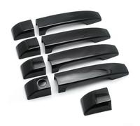 Pumixiy Glossy Black Exterior Door Handle Cover for Range Rover L322 2002-2012 9 Piece Car Door Trim Set ABS Plastic Bezel Waterproof Wear
