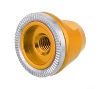 Pumixiy Gold, Aluminum Alloy M5 For Bicycle Hub Nut for Quick Release Axle, Anti-Slip Wheel Nuts Compatible with Standard Pitch For MTB and Road For Bike Components