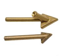 Pumixiy Gold Replacement Tips for 80 Watt Plastic Welding Iron, 16mm 20mm Steel Nozzle for TPO PP TEO Automotive Bumper Repair, 2 Pack