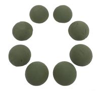 Pumixiy Green Floral Foam Balls Set of 8 for Flower Arranging Projects Ideal for Weddings Memorials Seasonal Decorations Supports Fresh Dried and Artificial