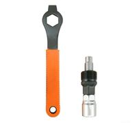 Pumixiy Heavy-Duty Steel For Bicycle Crank Removal Tool Kit with Wrench and Socket for 20-Tooth Midshaft and Bottom Bracket Repair