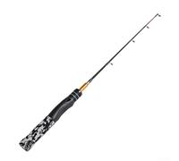 Pumixiy Heavy Power Portable Fishing Rod C/F Series 57cm Extended Collapsible Design 38.5cm to 57cm for Durable 100g-500g Use with BLB60 Reel 4 Line Guides(F50-Fishing rod)