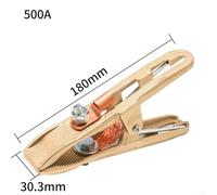 Pumixiy High Conductivity Brass Welding Ground Clamp with Slip Resistant A-Shape Design for 260A 300A 500A Current in Automotive Production and Oil Extraction(500A)