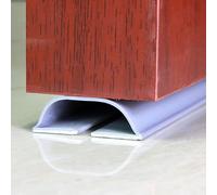Pumixiy Home Door Bottom Guard Seal Strip Draft Stopper Sound Insulation Wind Blocker Protection Under Door Gap Sealing 1m PVC Material White Black Gray(Gray)