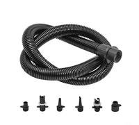 Pumixiy Inflatable Air Hose Nozzle Adapter Kit with 6 Different Size Nozzles 100cm Length Air Pump Tube for Kayak Paddle Board Pool Float Water Sport Equipment