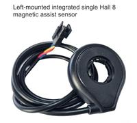 Pumixiy Integrated Power Assist Sensor for Electric For Bicycle - Dual Hall PAS with 12 Magnetic/8 Magnetic Accuracy, Waterproof Connector and Robust PC(8 magnets Left Place)