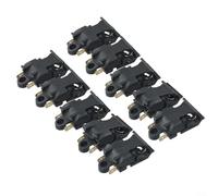 Pumixiy Kettle Thermostat Temperature Control Switch XE-3 JB-01E 16A 250V 2-Pin Connection Black Replacement Parts For Home Appliances 10 Pack