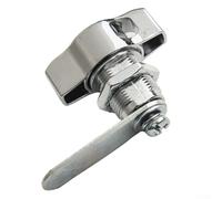 Pumixiy Keyless Cabinet Cam Lock Zinc Alloy Mechanical Lock for Furniture Door Drawer Toolbox Locker RV Cupboard Silver(20mm)