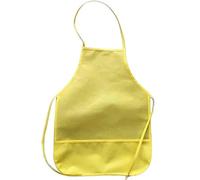 Pumixiy Kids Painting Apron Kids Art Aprons Toddler Cooking Apron Craft Smock With Pocket For Kitchen School Art Class Drawing Baking Activities(Yellow)