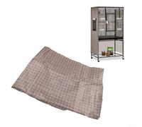 Pumixiy Large Bird Cage Cover Waterproof Light-Blocking Breathable Oxford Cloth Outdoor Pet Cage Protector For Garden Patio Aviary 97X60x130cm Black Khaki(Khaki)