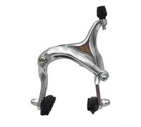 Pumixiy Long Reach C Caliper Brake Set 61-79mm, For Front Rear, Aluminum Alloy Side Pull Brakes, For 24/26/27x1-3/8 Rims & Folding Bikes(Silver-Front)