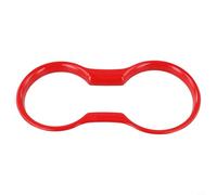 Pumixiy Luxury Suede Cup Holder Cover for 2015-25, Red Interior Trim with Baking Lacquer Finish, Durable Dashboard Accent, Protective Custom Fit