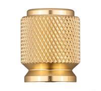 Pumixiy Matt Black Aluminium Knurled Cabinet Knob Single Hole Closet Drawer Pull for Kitchen Cupboard Handle Door Plus Bathroom Furniture(834 Gold)