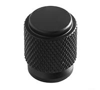 Pumixiy Matt Black Aluminium Knurled Cabinet Knob Single Hole Closet Drawer Pull for Kitchen Cupboard Handle Door Plus Bathroom Furniture(834 Black)