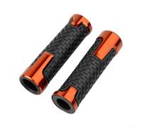 Pumixiy Motorcycle Handle Grip Cover Anti-Slip Brake Lever Sleeve Aluminium Alloy Accessory Waterproof For Bikes Scooters Various Colours(Orange)