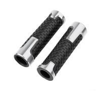 Pumixiy Motorcycle Handle Grip Cover Anti-Slip Brake Lever Sleeve Aluminium Alloy Accessory Waterproof For Bikes Scooters Various Colours(Silver)
