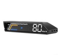 Pumixiy OBD2 HUD Gauge for Cars - Dual Screen Head Up Display with Speed, Voltage, Fuel Consumption Monitoring for 12V Vehicles After 2004 US / 2008 Global