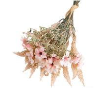 Pumixiy Pink Artificial Flower Bouquet with Wildflower Design for Wedding Decorations and Home Decoration Made from Quality Plastic Material