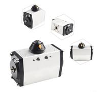Pumixiy Pneumatic Actuator 90 Degree Double Acting Air Operated Valve Aluminum Body for Process Control and Industrial Automation Applications(GT63)