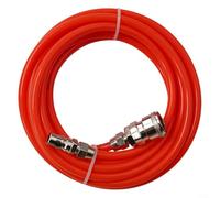Pumixiy Pneumatic Straight Pipe Air Compressor Pump Hose 5x8mm Tube with Quick Connectors, High-Pressure Resistant EVA Material, 5-30 Meters Length for Workshop Tools(5 meters)