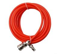Pumixiy Pneumatic Straight Pipe Air Compressor Pump Hose 5x8mm Tube with Quick Connectors, High-Pressure Resistant EVA Material, 5-30 Meters Length for Workshop Tools(10 meters)